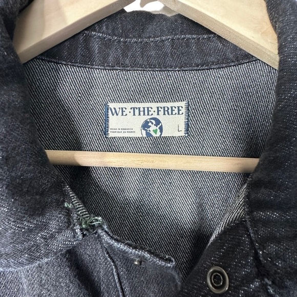 Free People x We the Free Black Care Townes Jumpsuit Size Large NWOT - Picture 6 of 16